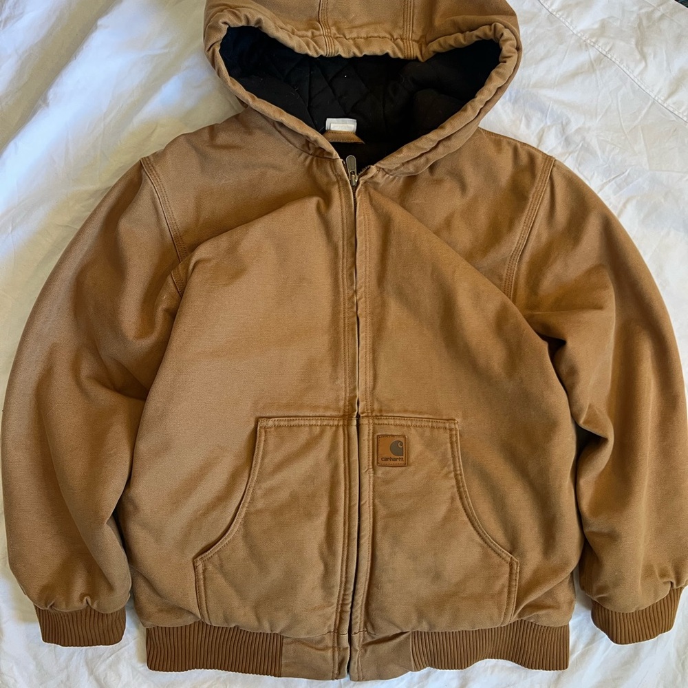 SOLD Brown Carhartt jacket, canvas work jacket
